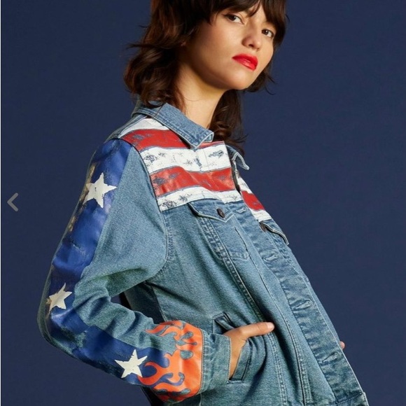 Her Universe Marvel Doctor Strange America Chavez Girls Denim Jacket - Picture 5 of 8